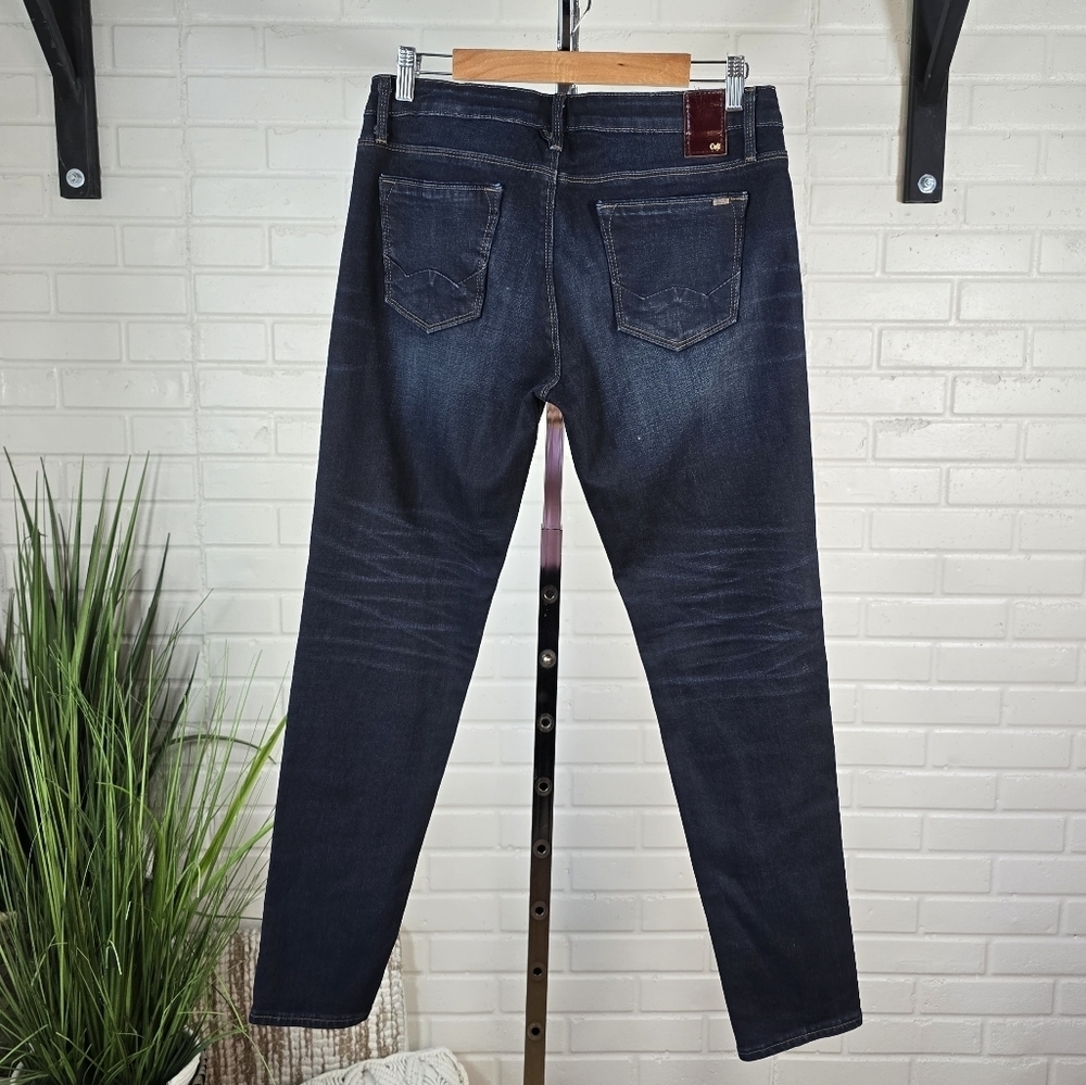 Cult Of Individuality Womens Dark Wash Zen Curvy Slim Mid Rise Skinny Jeans 31 - Picture 12 of 12